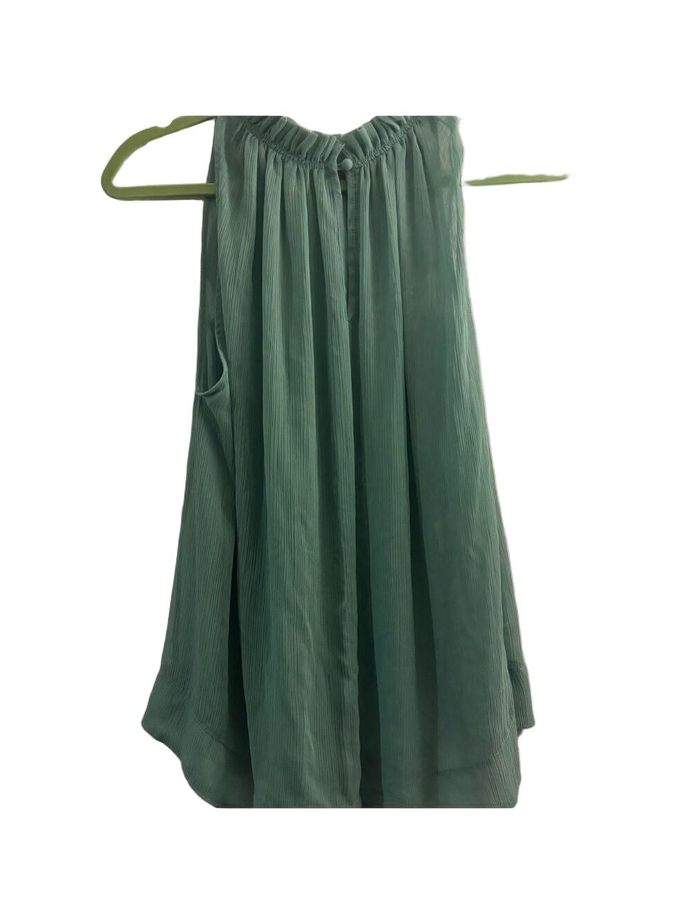 Flowy Green Sleeveless Top